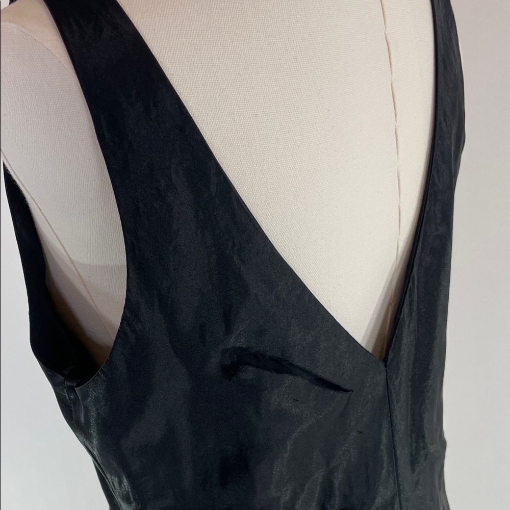 VINCE Black Satin Gown, M - Picture 4 of 11